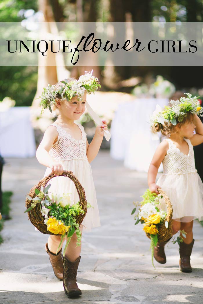 Unique Flower Girl Ideas Alternatives to Throwing Petals