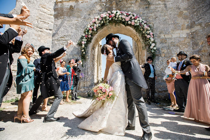 Over the store top bride