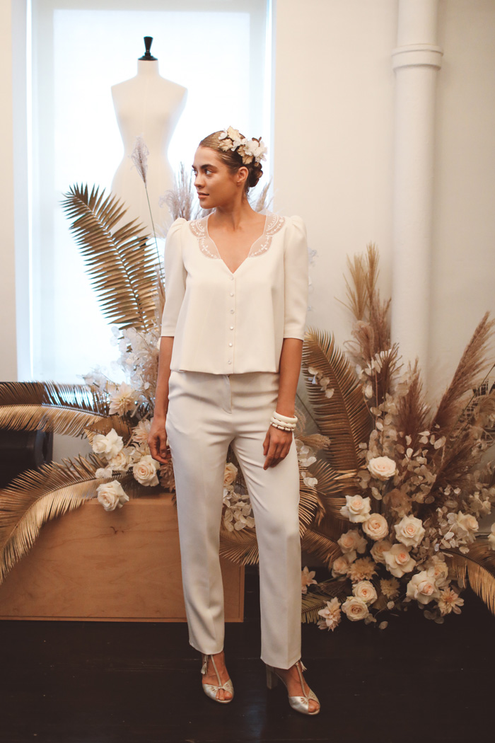 Bridal pants for modern bride