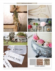 Metal Inspired Wedding Mood Board