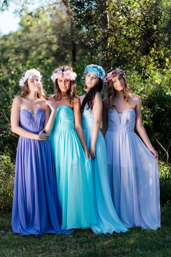 So many Colours, So Many Styles...Goddess By Nature Bridesmaids Dresses