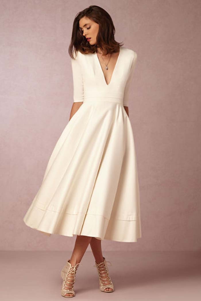 modern minimalist wedding dress