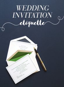 All You Need To Know About Wedding Invitation Etiquette - Modern Wedding